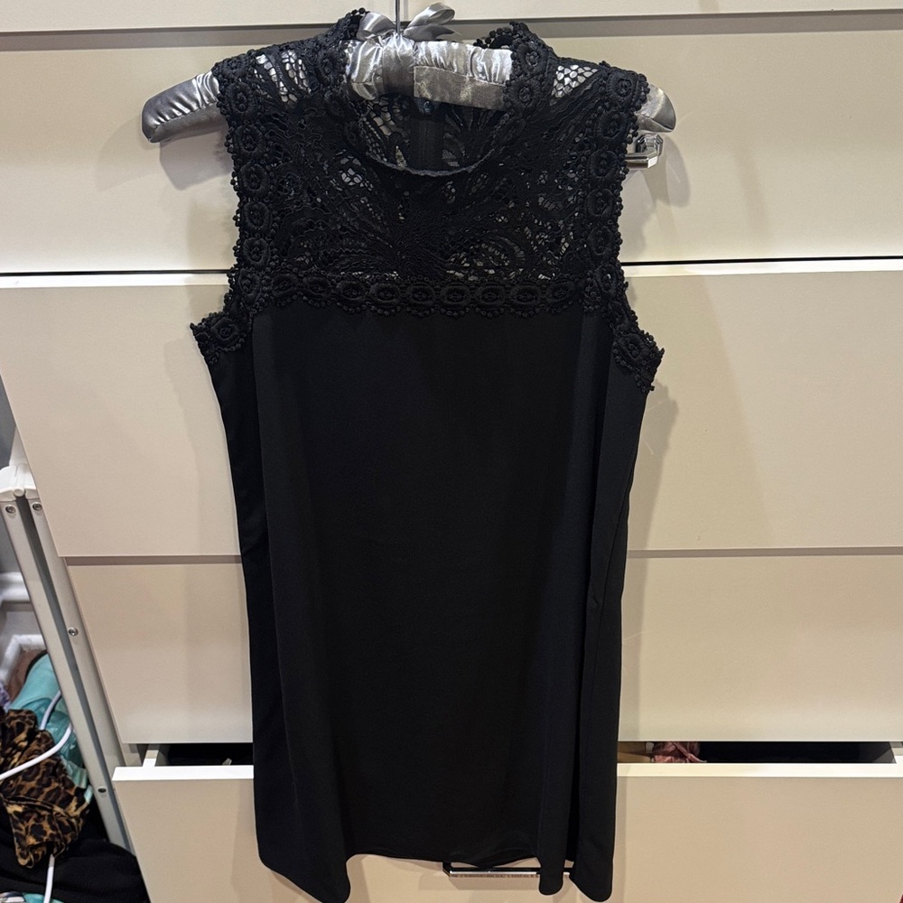 Lilly Pulitzer Black Lace Mini Dress